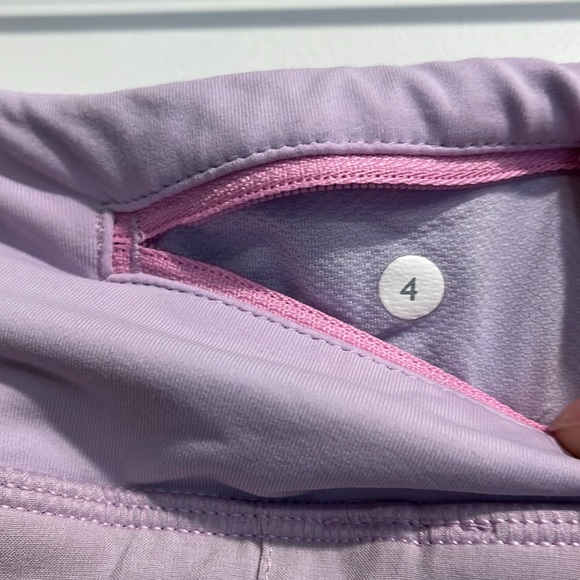 RARE Lululemon run pace setter tennis skirt pretty purple 4 tall - Picture 4 of 9